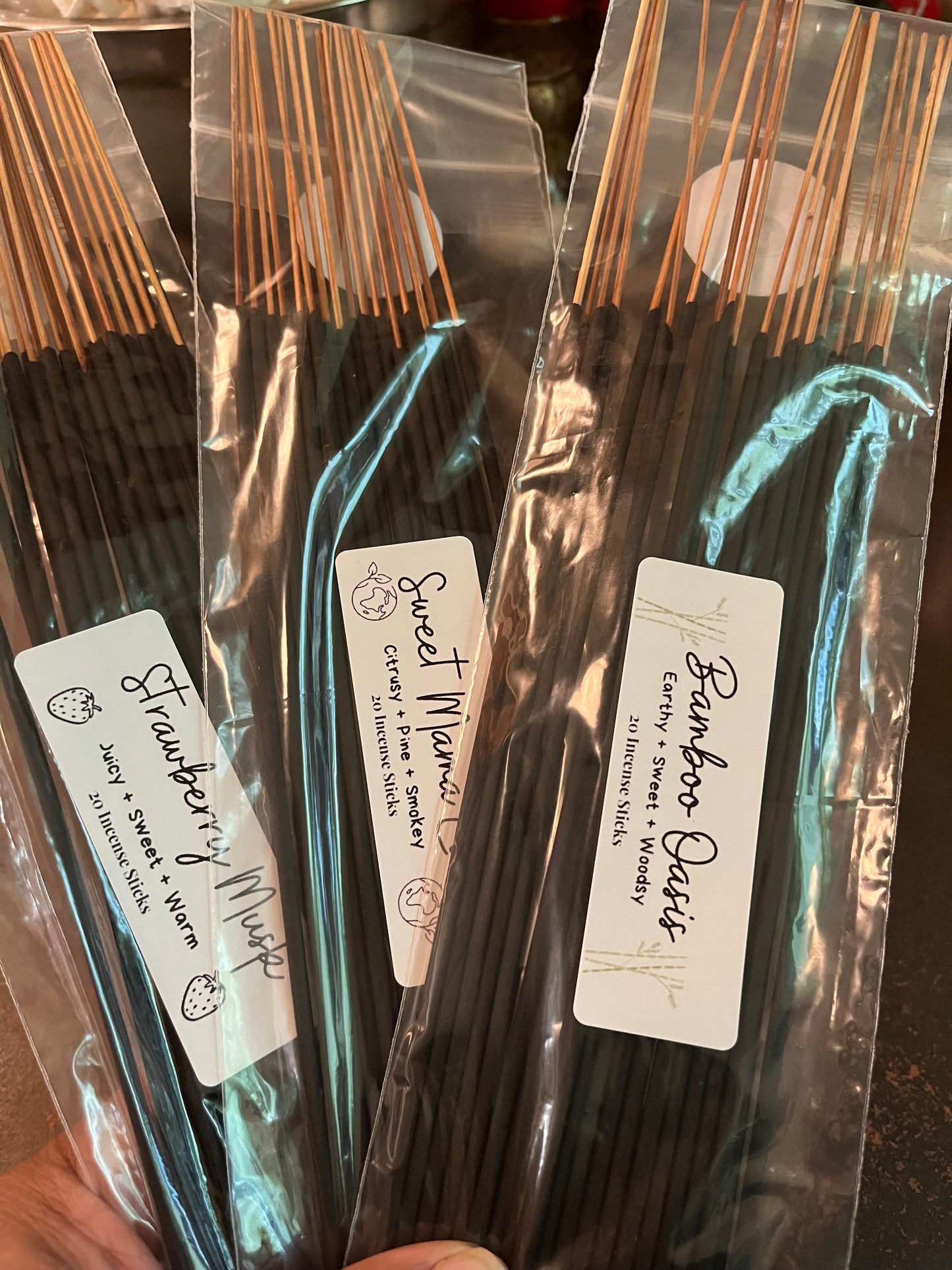 Incense Sticks, Hand Dipped, 11”, Aromatherapy, Cleansing, Aromatic Smoke