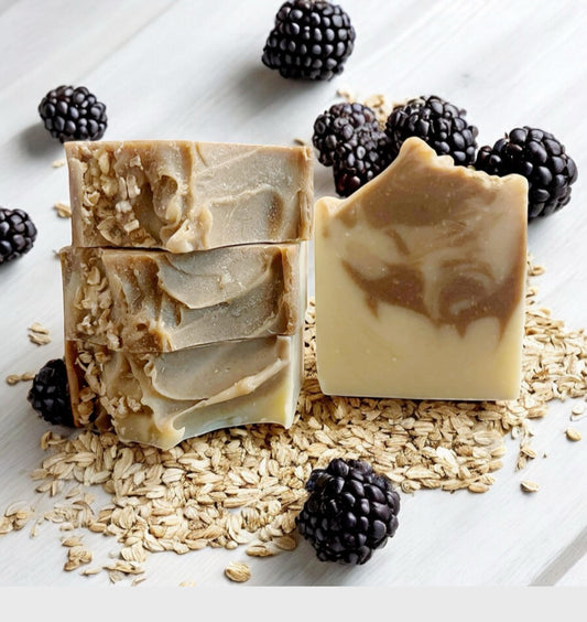 Black Raspberry & Oats Bar Soap