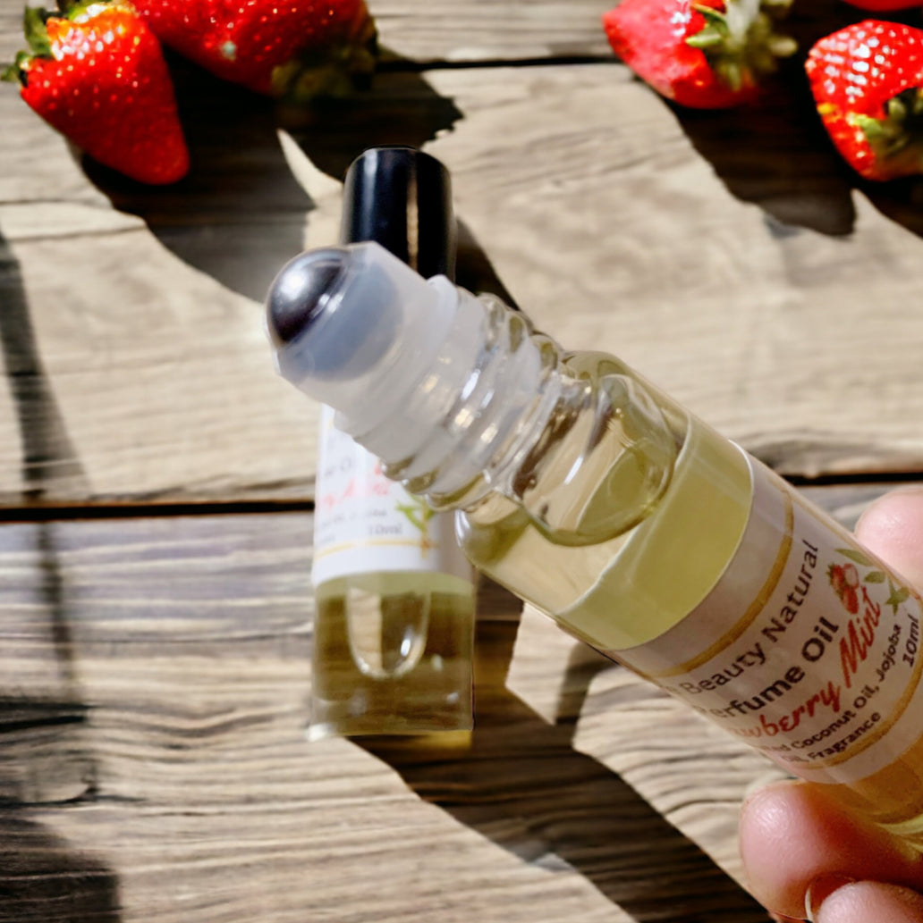Strawberry Mint Roll On Perfume Oil